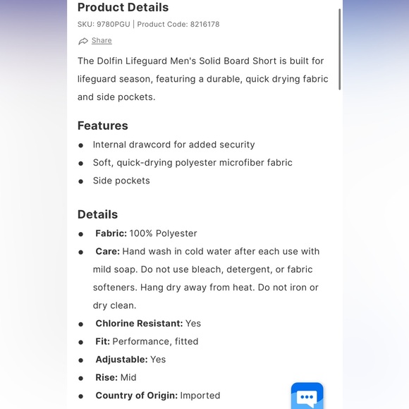 ⚡️NWT⚡️Lifeguard Trunks - Picture 3 of 6